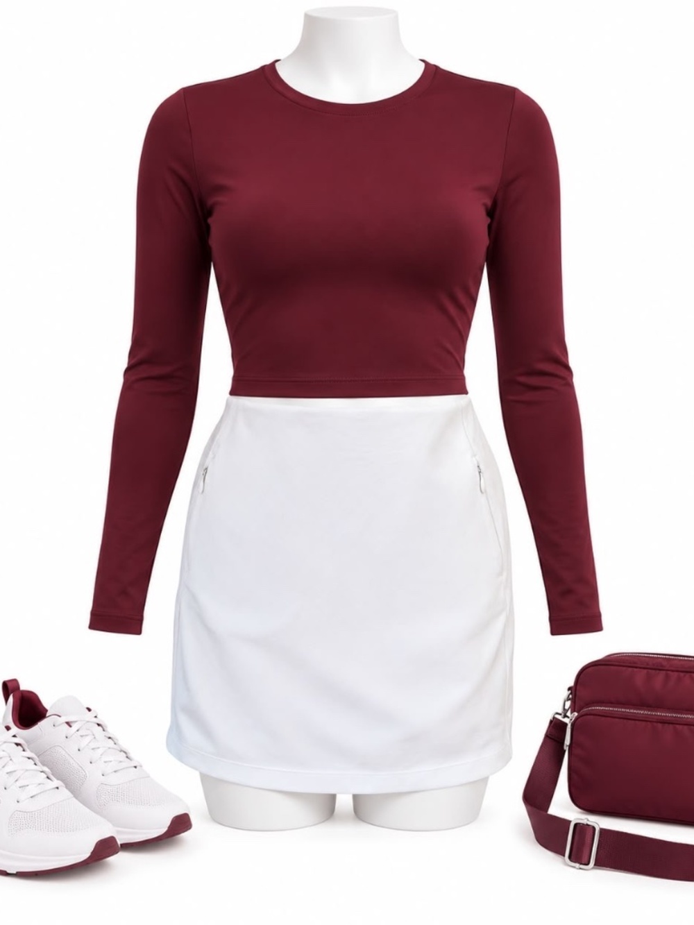 Tory Burch White Performance Mini Skirt Size 1